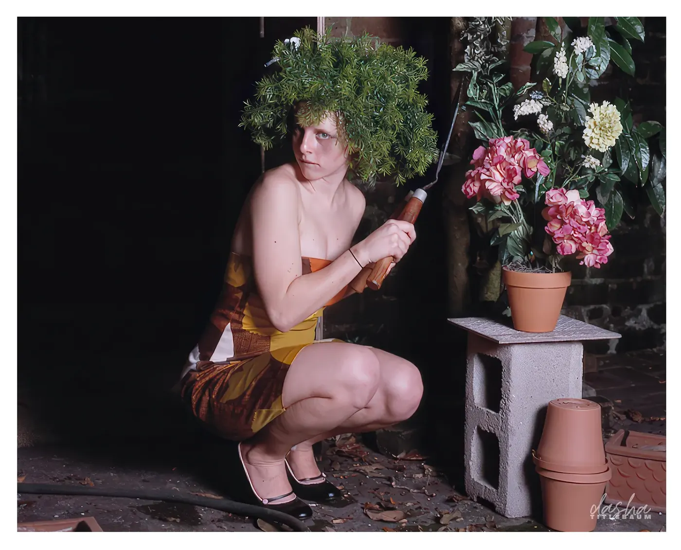 Nature Crown Editorial, Artistic storytelling blending natural elements with human artistry.