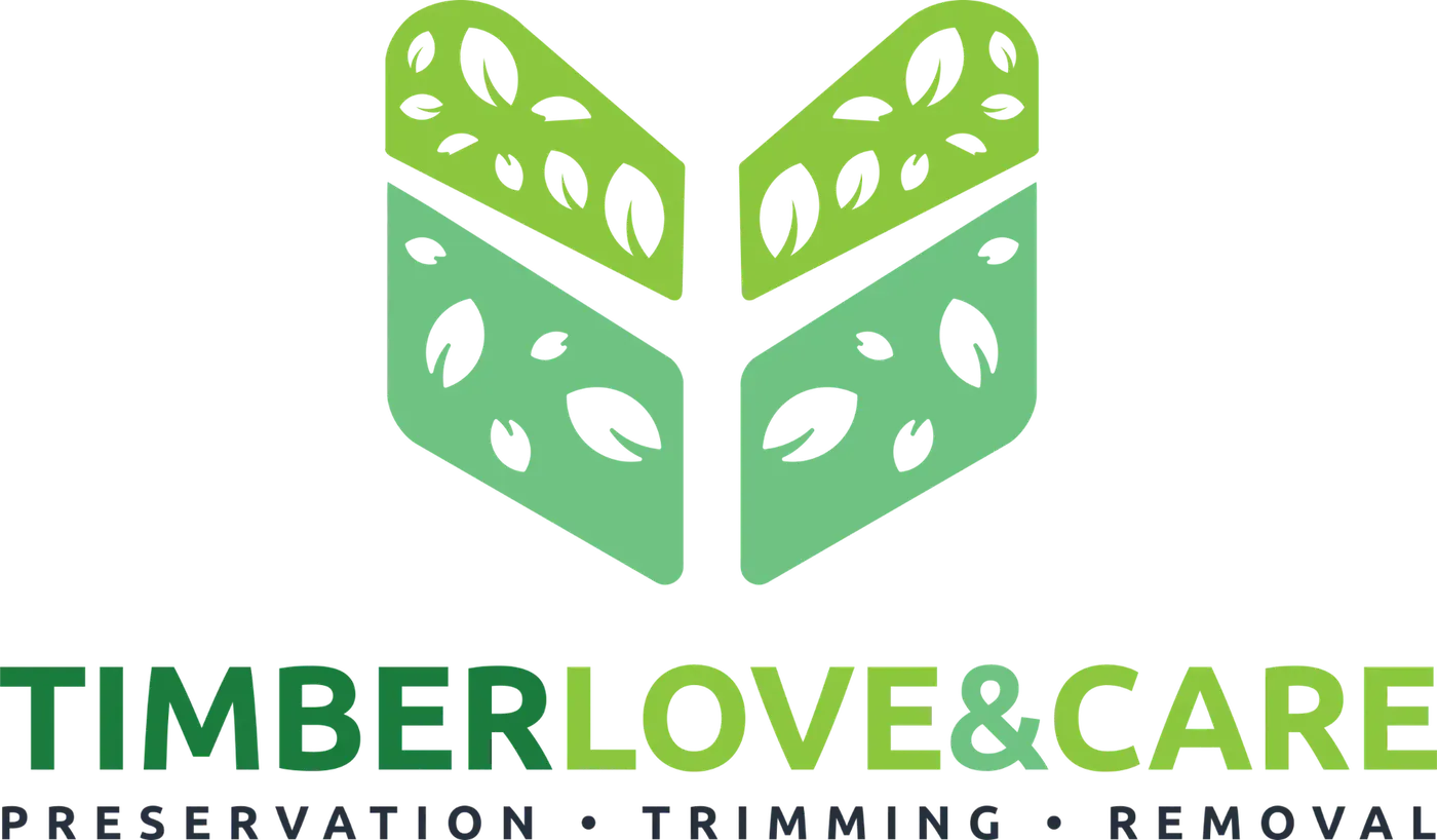 Timber Love & Care Brand Identity, Nature-driven identity for a tree service company, built on geometric tree forms.